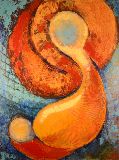 Life Dance 1 by M Laucks, Salt Spring Island artist and abstract painter