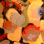 Mary Laucks Texture series mixed media paintings