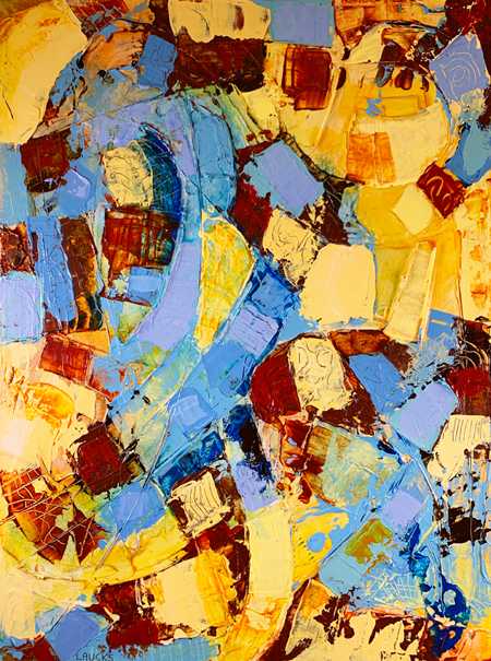 Painting by Mary Laucks titled Macrobiome 2