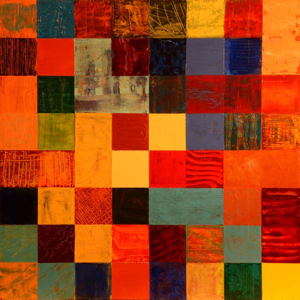 Chromatic Weave 1 painted by Mary Laucks