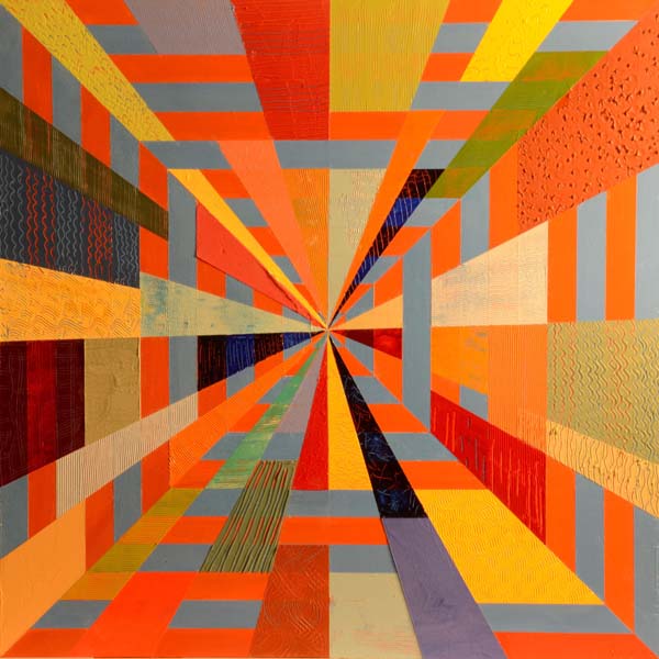 Chromatic Weave 7 painted by Mary Laucks