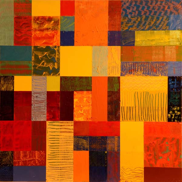 Chromatic Weave 2 painted by Mary Laucks