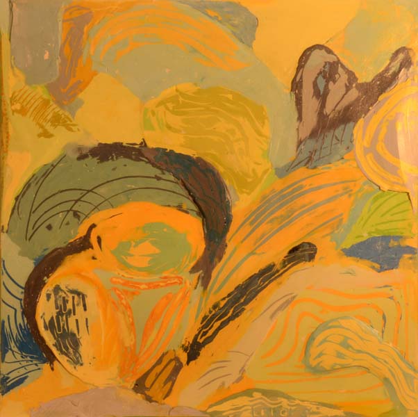 Earth Sky and Sun painted by Mary Laucks abstract contemporary Canadian painter