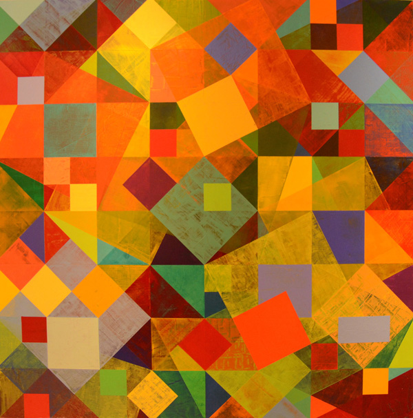 2016 Hard Edge painting by Mary Laucks