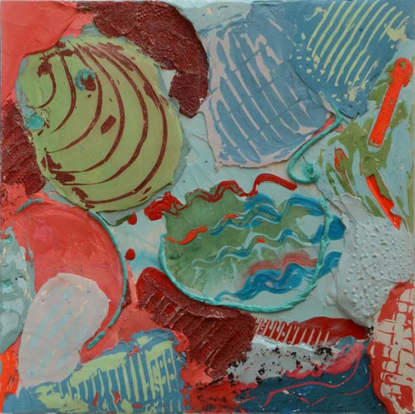 MACROPHAGE MELEE painting by Mary Laucks
