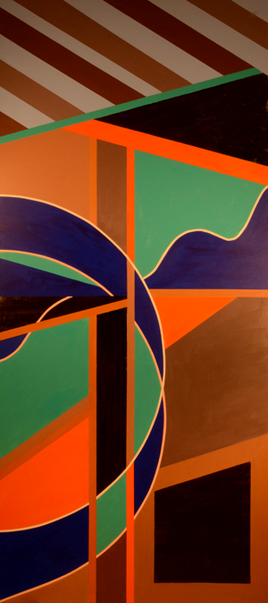 side 1 of a double sided painting by Mary Laucks