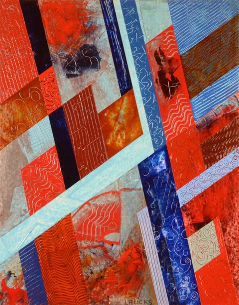 arcylic on artboard Untitled 4 painting by Mary L