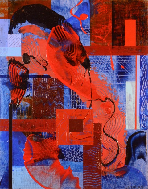Untitled 3 acrylic painting on artboard