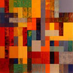 Visit the Hard Edge Gallery to see Chromatic Weave III and other hard edge paintings by Mary Laucks