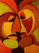 Textured Paper paintings series by Mary Laucks